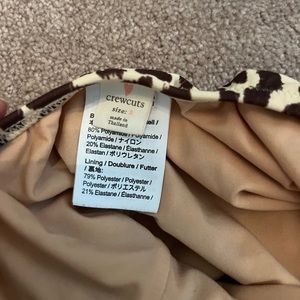 Crewcuts leopard toddler one piece size 3